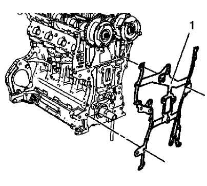 Fig. 52: Engine Front Cover Gasket
