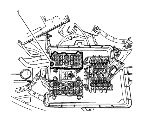 Fig. 182: Wiring Harness - Top Of Engine