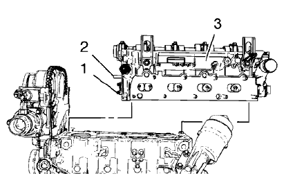 Fig. 86: Timing Chain Tensioner, Guide Pin And Cylinder Head