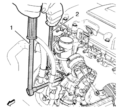 Fig. 198: Ratchet Wrench And Holding Wrench