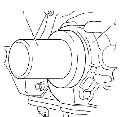 Fig. 116: Crankshaft Front Oil Seal Installer And Engine Front Cover