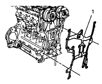 Fig. 127: Engine Front Cover Gasket