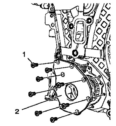 Fig. 470: Engine Oil Pump Cover And Bolts