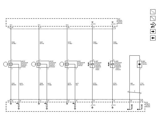 Fig. 5: Camshaft, Crankshaft, and Knock Sensors, Camshaft Actuators