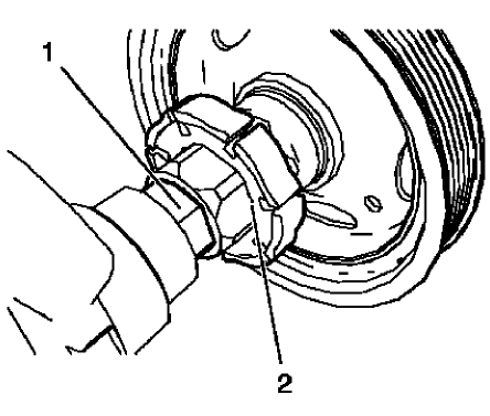 Fig. 444: Engine Oil Pump Rotor And Crankshaft