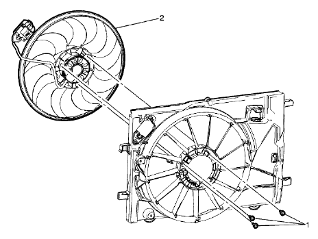 Fig. 33: Engine Coolant Fan (2H0)