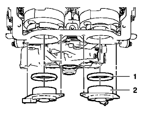 Fig. 425: Camshaft Position Actuator Solenoid Valves And Seal Rings