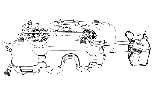 Fig. 81: Evaporative Emission Canister (AWD)