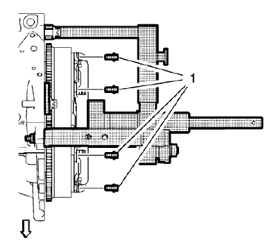 Fig. 42: Clutch Pressure Plate Bolts