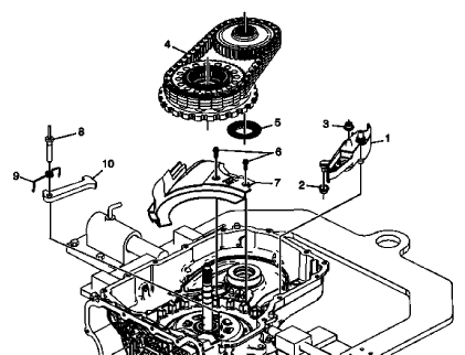 Fig. 9: View Of Drive and Driven Sprocket, Drive Link & Park Pawl