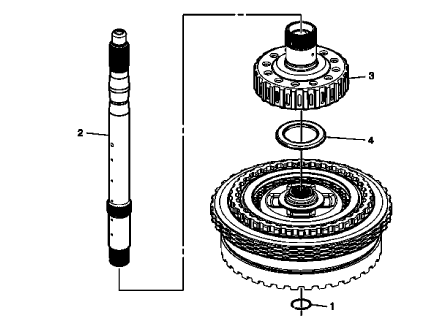Fig. 25: Turbine Shaft, Reluctor Wheel And Piston