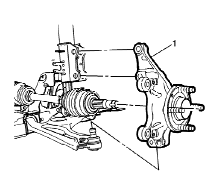 Fig. 17: Steering Knuckle Assembly