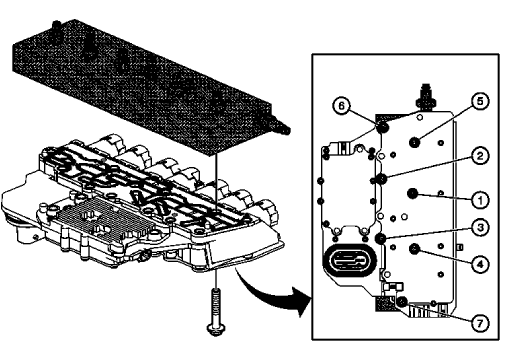 Fig. 3: Identifying Control Solenoid (W/Body & TCM) Valve Assembly Test Points