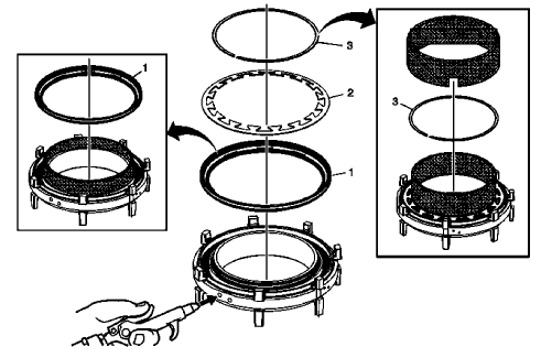 Fig. 42: View Of 1-2-3-4 Clutch Piston