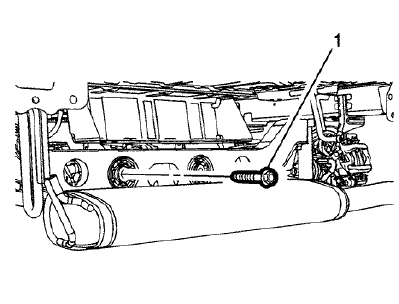 Fig. 27: Rear Differential Support Mounting Bolts