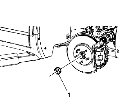 Fig. 20: Wheel Drive Shaft Nut