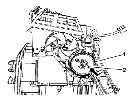 Fig. 13: Heater Cam And Heater Valve Lever Pin