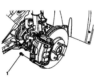 Fig. 12: Lower Brake Caliper Guide Pin Bolt