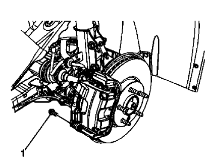 Fig. 17: Lower Brake Caliper Guide Pin Bolt