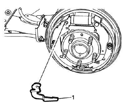Fig. 28: Brake Shoe Adjuster Actuator Lever