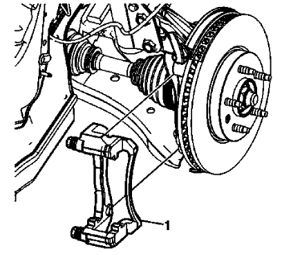 Fig. 43: Brake Caliper Bracket