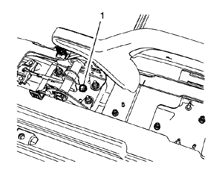 Fig. 2: Parking Brake Cable Adjusting Nut