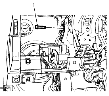 Fig. 37: Upper Brake Pedal Assembly Bolts