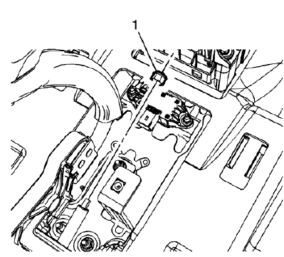Fig. 18: Parking Brake Front Cable Adjuster Nut