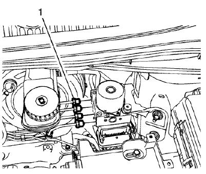 Fig. 167: Front And Rear Brake Pipe Fittings
