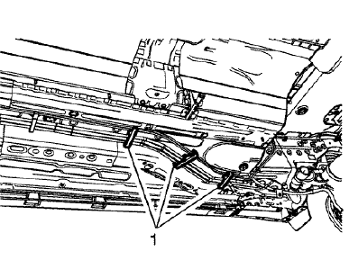 Fig. 142: Rear Floor Retaining Clips