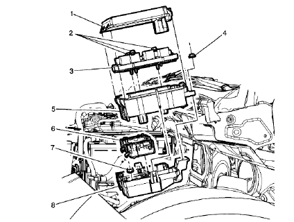 Fig. 60: Roof Rail Front Stowage Compartment