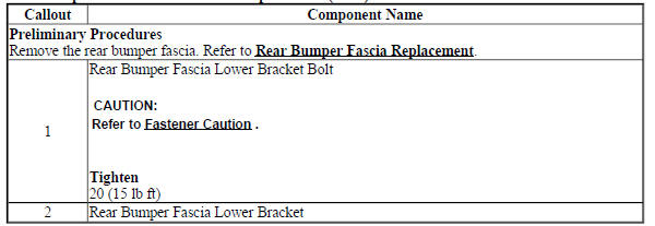 Rear Bumper Fascia Lower Bracket Replacement (Encore)