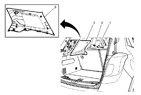 Fig. 69: Body Lock Pillar Upper Trim Panel
