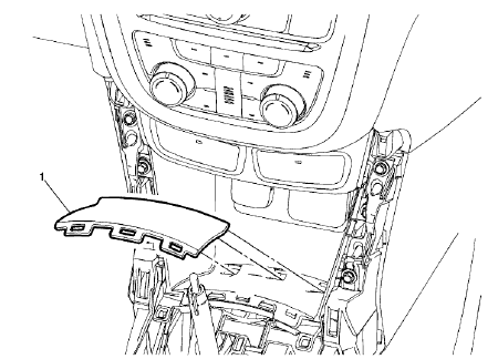 Fig. 126: Front Floor Console Compartment Liner