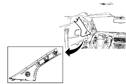 Fig. 30: Windshield Garnish Molding Assembly