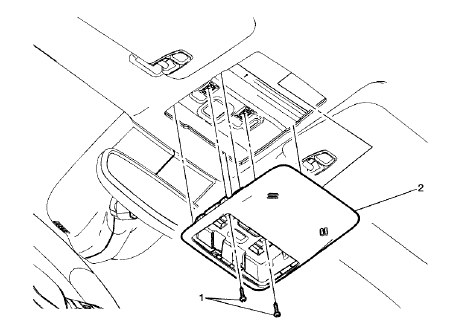 Fig. 138: Roof Console Assembly