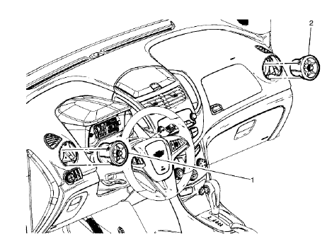 Fig. 39: Instrument Panel Outer Air Outlet