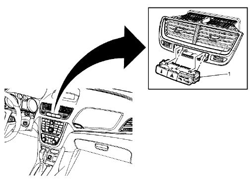 Fig. 29: Instrument Panel Airbag Arming Status Display