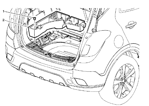 Fig. 32: Load Floor Front Trim Panel Support