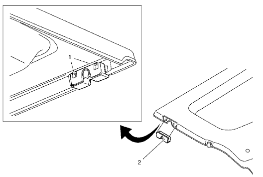 Fig. 41: Luggage Shade Pivot (Luggage Shade)