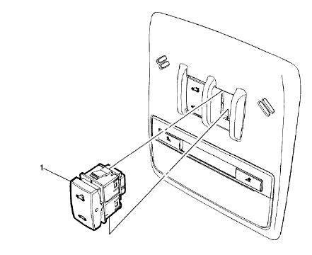 Fig. 10: Sunroof Tilt Position Switch